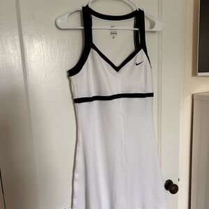 Nike Women's White and Black Dress